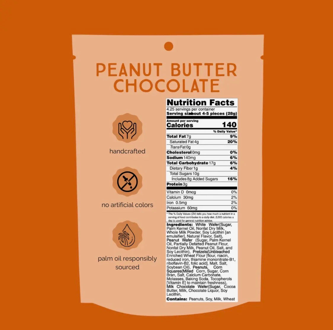 Chunk Nibbles Peanut Butter Chocolate Sweet & Salty Clusters 3-Pack Bundle – Handcrafted Gourmet Snack, 12.75 oz Total.