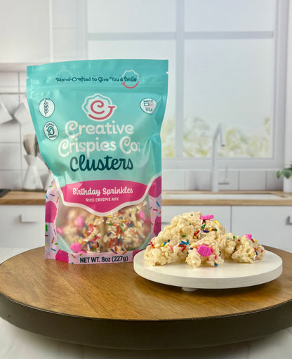 Clusters Happy Birthday Crispie Mix Clusters