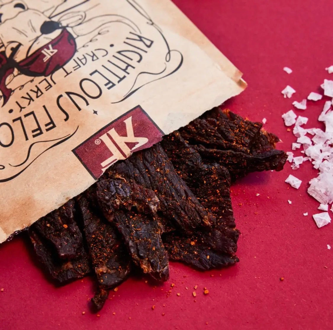Righteous Felon O.G. Hickory Beef Jerky 2oz All Natural Gluten Free