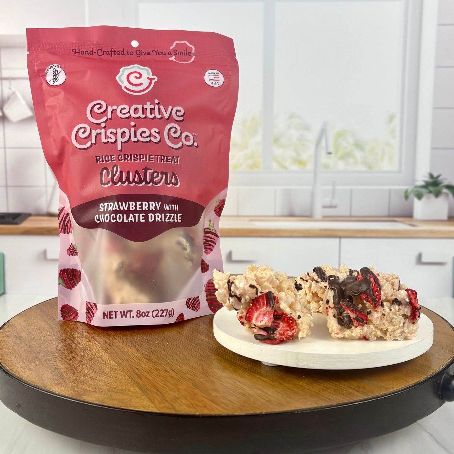 Clusters Chocolate Covered Strawberry Crispie Mix Clusters