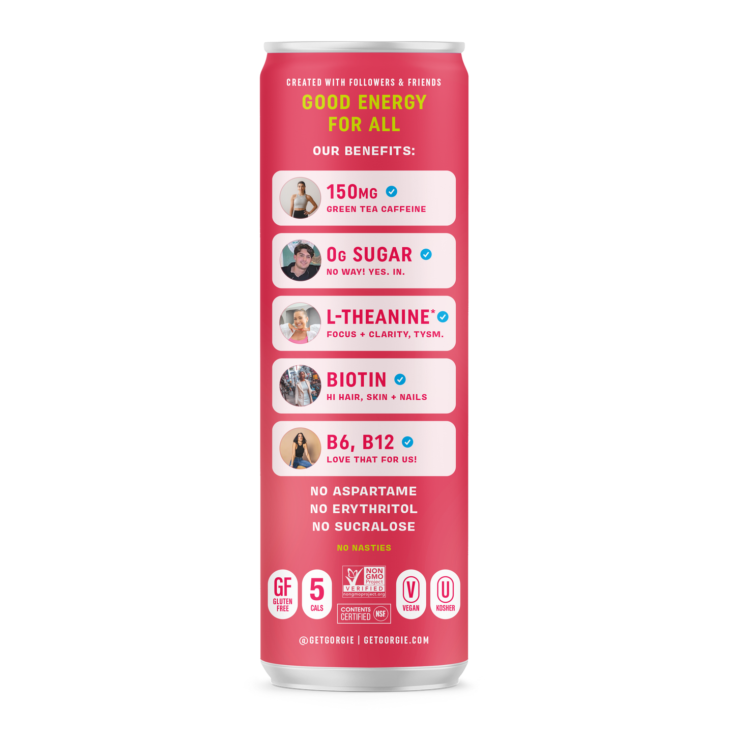 Gorgie Low Calorie Energy Drink - Sparkling Watermelon Splash